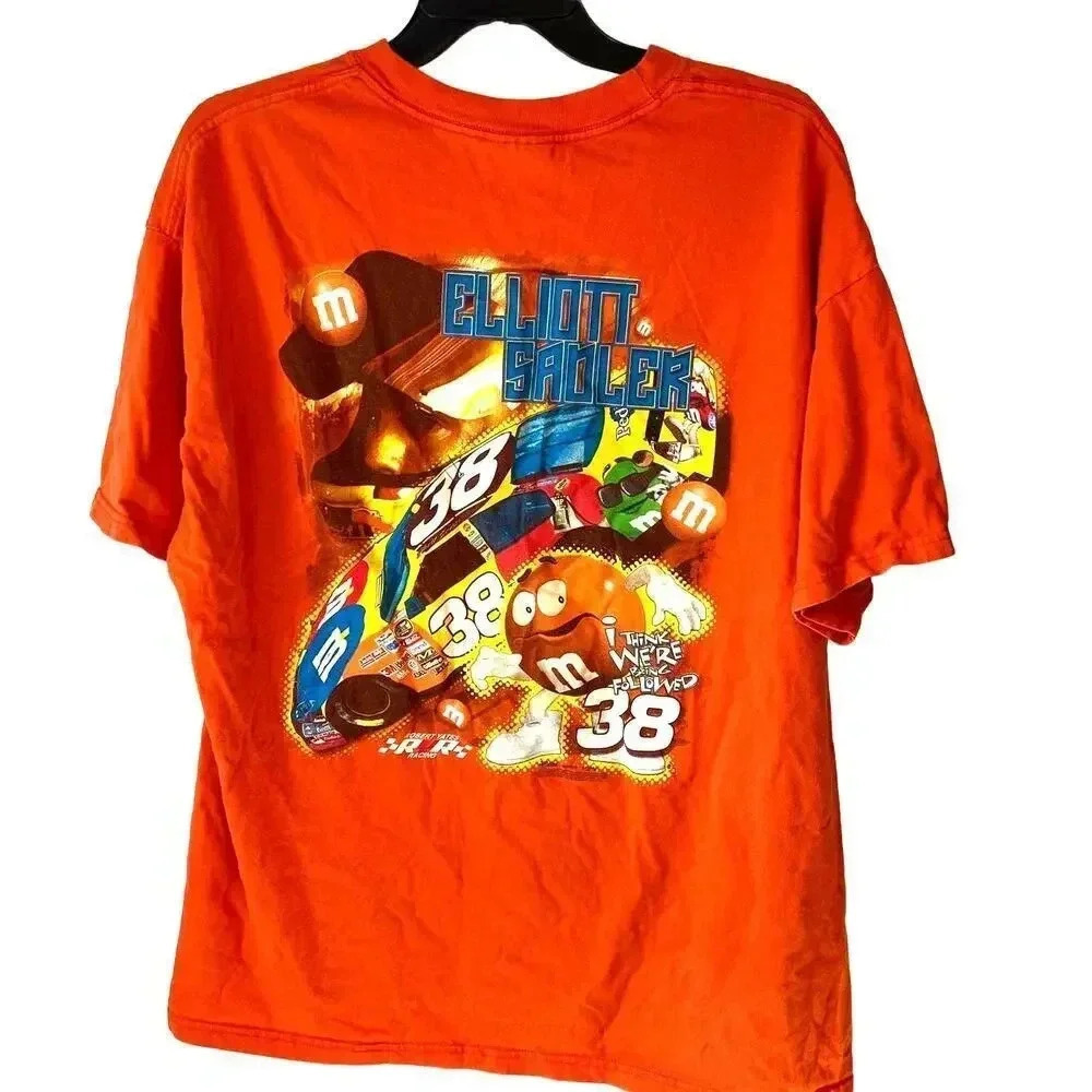 Hanes Beefy Cotton Chase Authentics Elliot Sadler M&M Shirt Unisex adult Sz XL